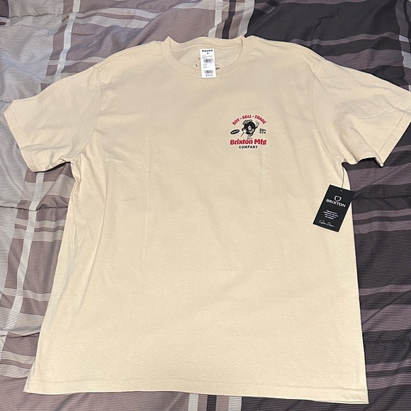 Brixton Men's Tan Graphic Tee - Picture 1 of 5